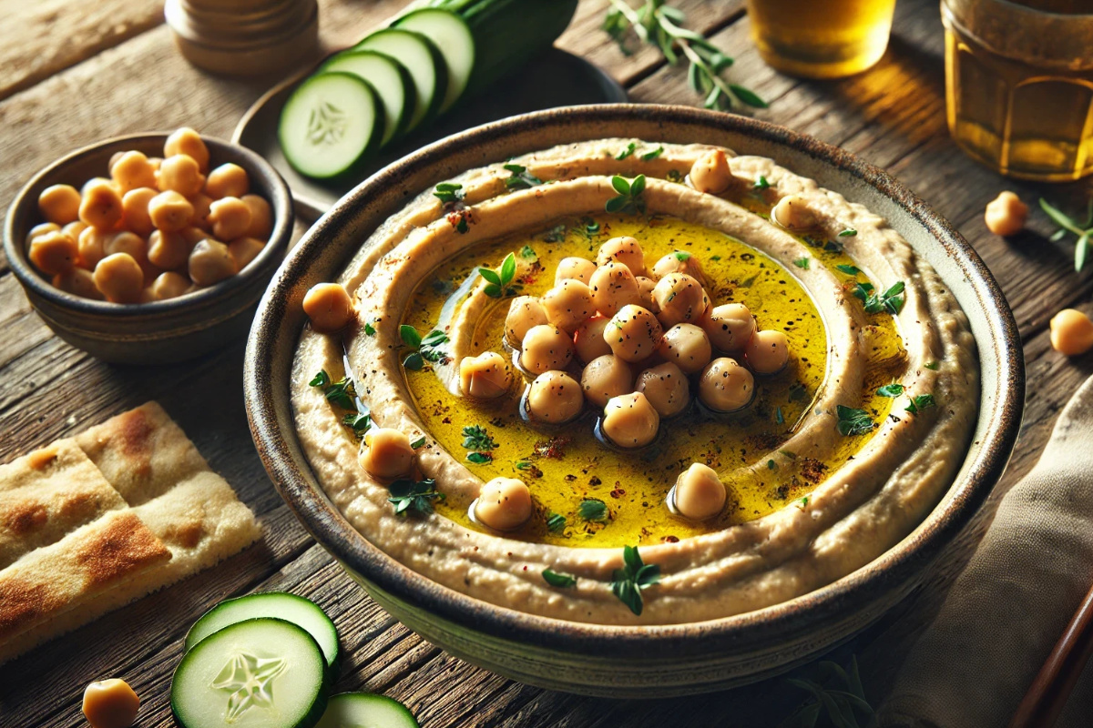 Hummus s konopným proteinem